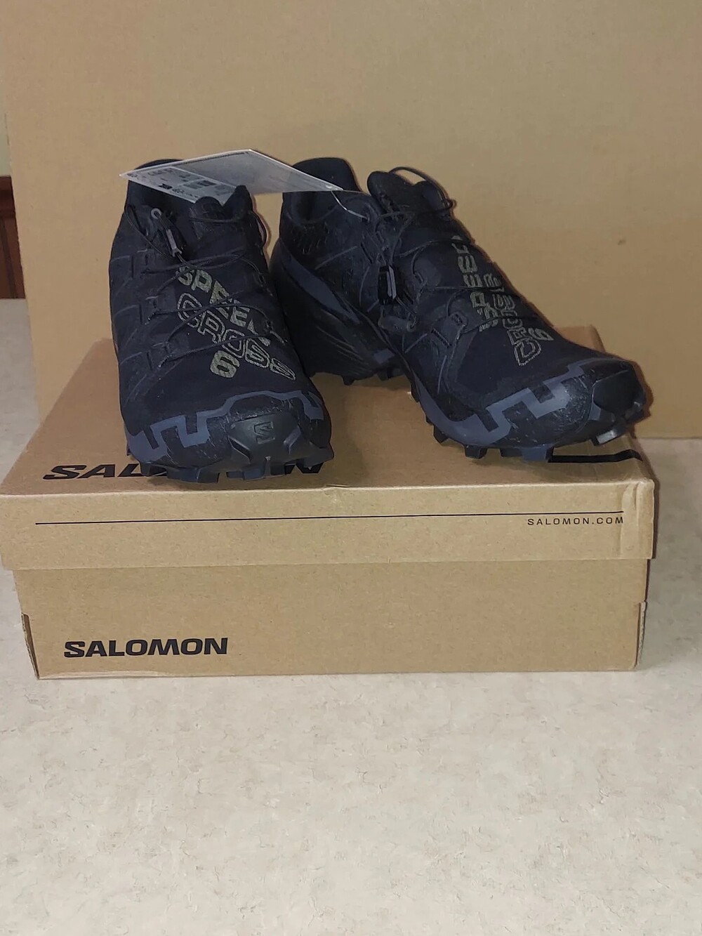 Salomon Speedcross 6 W Women's 7.5 Trail Running Shoes Black Phantom NIB